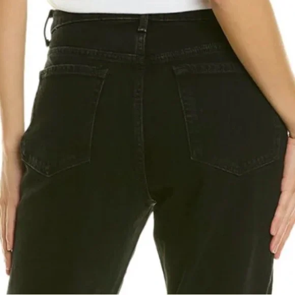 Current/Elliott The Boyfriend Jeans For Women - Straight Leg, Onyx Wash, Distressed Denim - View #2